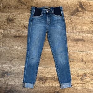 Joe's Jeans Maternity Blue Ankle Cropped Denim Flawless